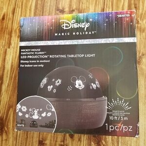Disney Magic Holiday Mickey Mouse LED Projection Tabletop Light Christmas